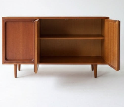 Mid Century Chiswell sideboard storage LP cabinet teak timber retro