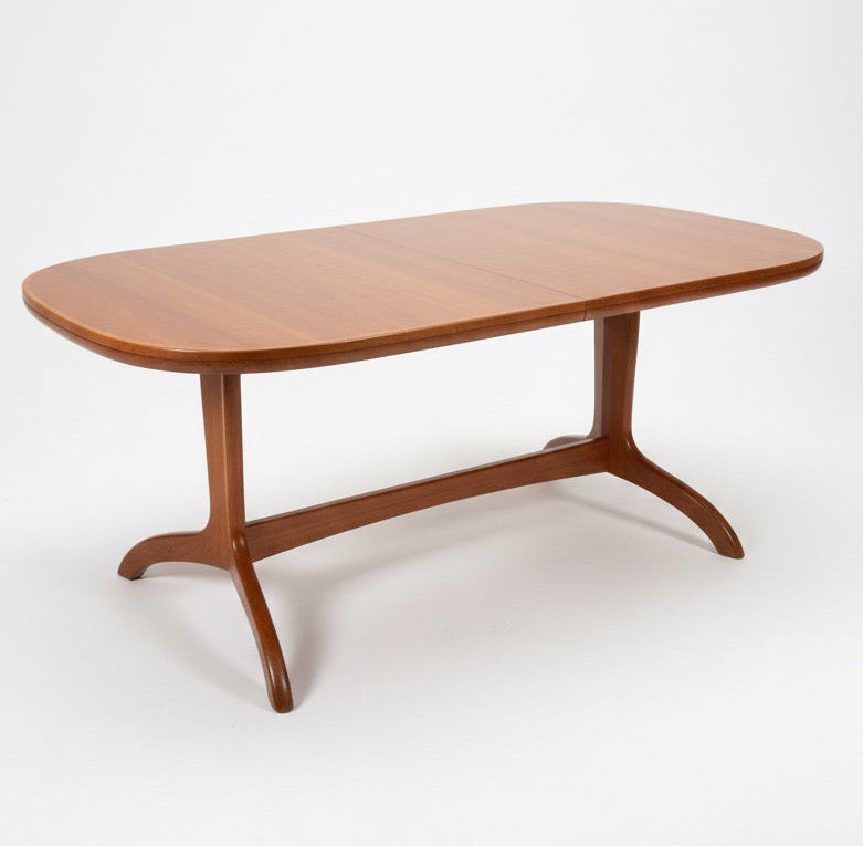 Mid Century Chiswell double extension Golden teak table