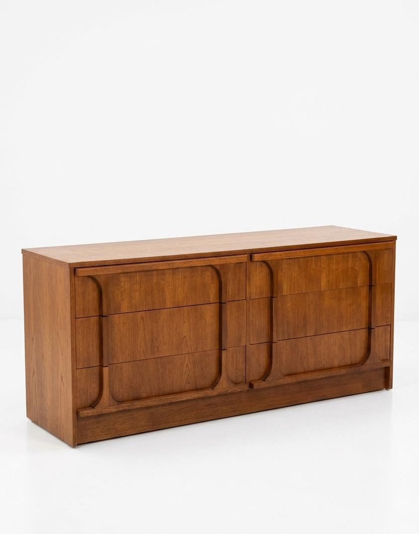 Mid Century Reliance teak profile dresser sideboard draws mcm retro