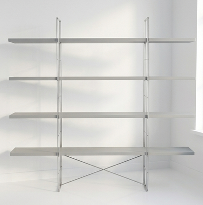 Ikea 90s Enetri Shelving unit bookcase collectable light grey storage