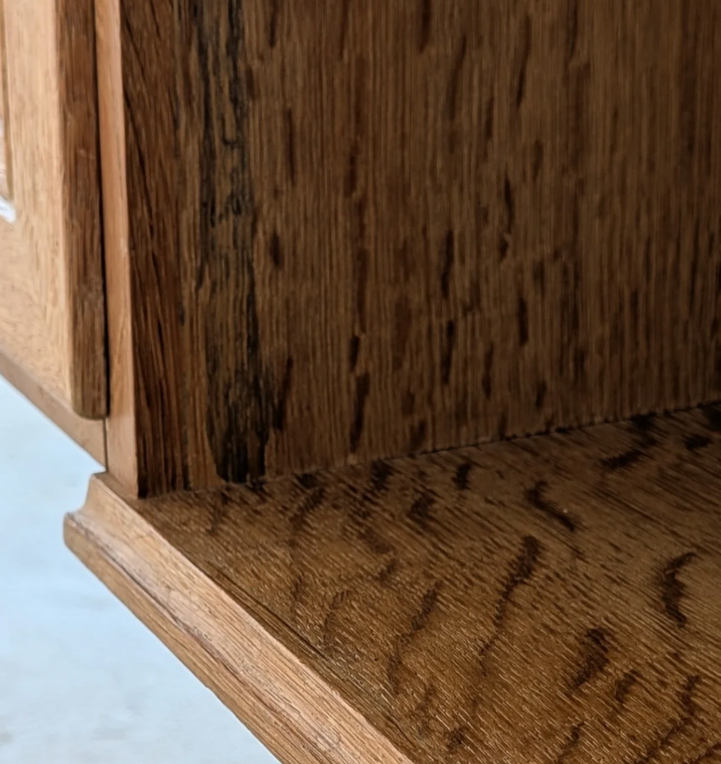 Mid Century Danish Henning  Kjærnulf oak desk retro vintage storage