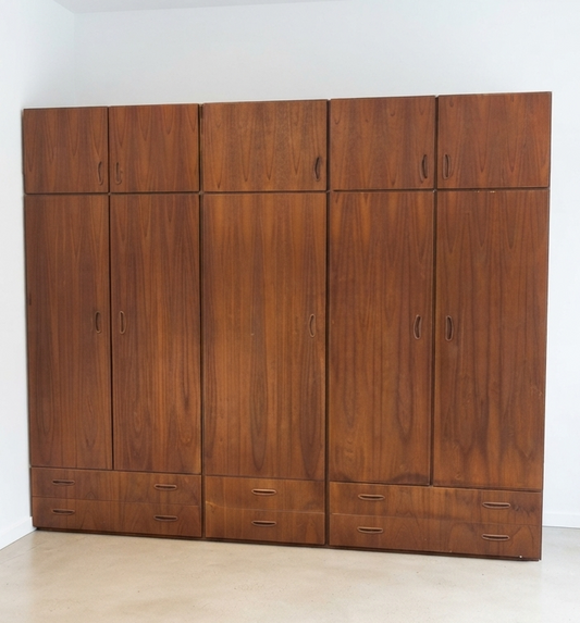 Berryman wardrobe teak nordic storage draws
