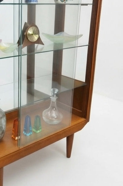 Mid Century Chiswell 1960s Display cabinet teak and glass retro unit