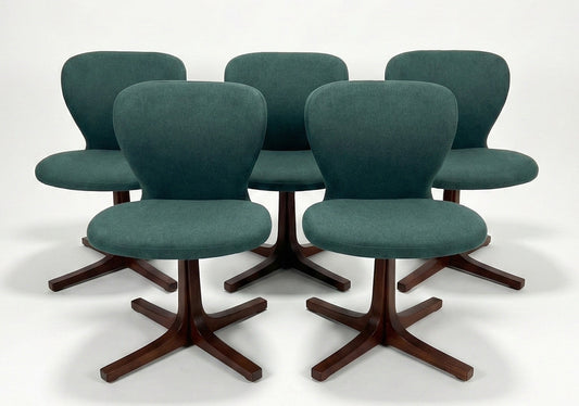 Mid Century Warren Catt chair Jarrah timber swivel seat