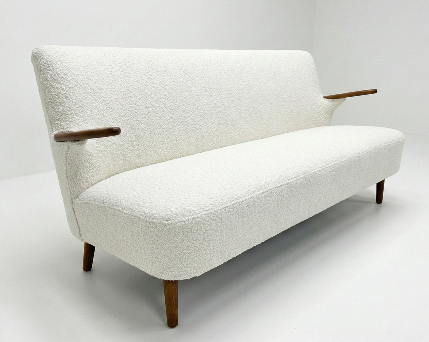 Mid Century Danish lounge sofa teak frame restro Custom Upholstery 3-4 week lead time