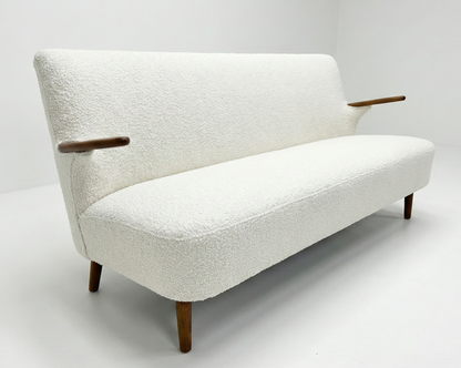 Mid Century Danish lounge sofa teak frame Custom Upholstery 3-4 week lead time