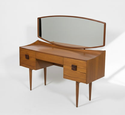 Mid Century Vintage I.B. Kofod Larsen For G Plan Teak Dressing Table 1960's mcm retro