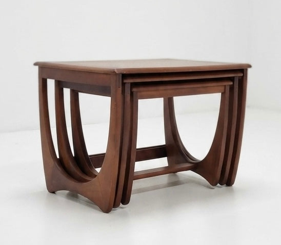 Kalmar Nesting walnut veneer coachwood table coffee Custom finish