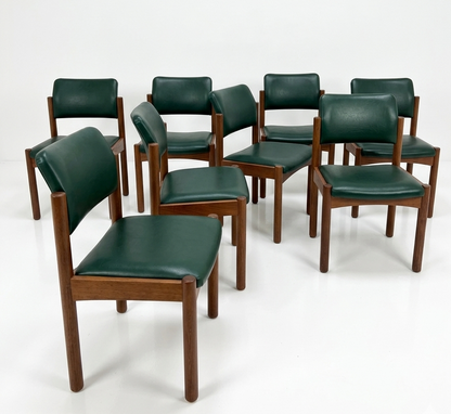 Mid Century Chiswell teak chairs set of 8 retro Custom order new upholstery