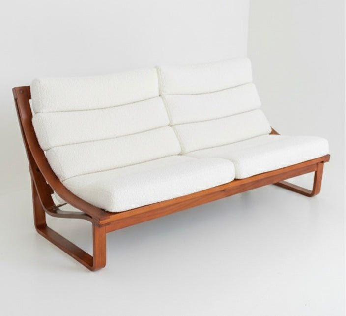 Mid Century Tessa T4 Fred Lowen sling frame bentwood teak Custom Upholstery 3-4 week lead time