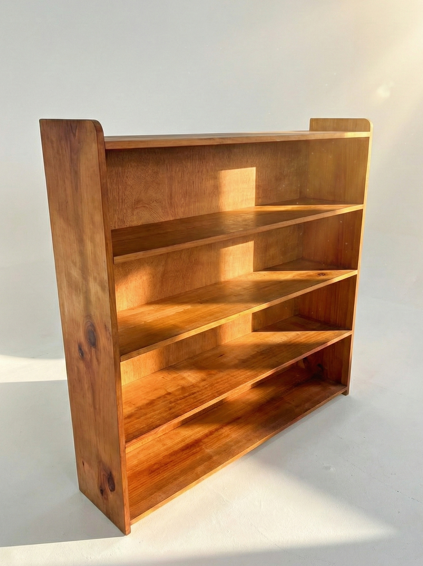 Mid Century shelving retro pine bookshelf