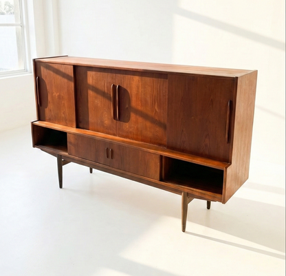 Danish Teak Highboard & Liquor Cabinet
