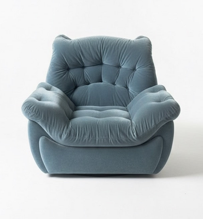 Namco Pod Chair, Blue Velvet