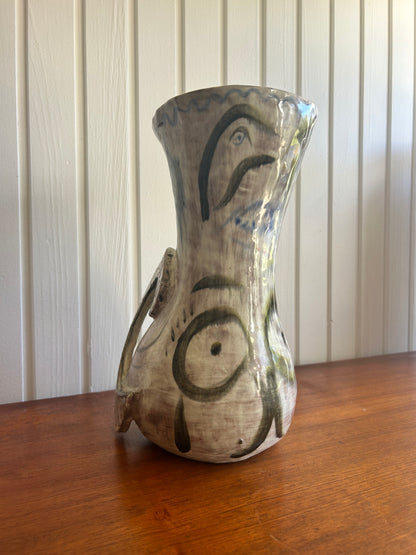 Mid Century Art vase in Picasso style