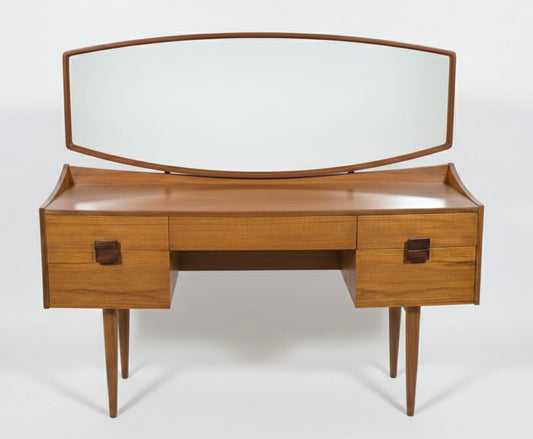 Mid Century Vintage I.B. Kofod Larsen For G Plan Teak Dressing Table 1960's mcm retro