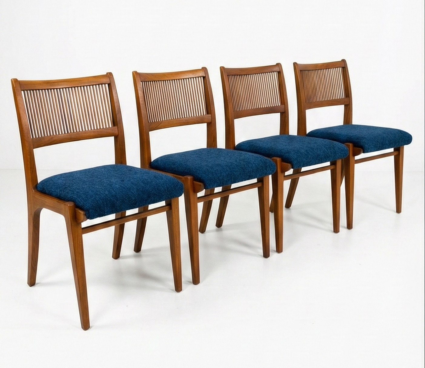 Mid Century American Drexel by John Van Koert Walnut chairs set of four CUSTOM ORDER