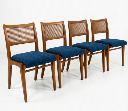 Mid Century American Drexel by John Van Koert Walnut chairs set of four CUSTOM ORDER