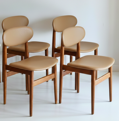 Mid Century Elite Bean Chairs set of SIX Tasmanian Ash CUSTOM UPHOLSTERY