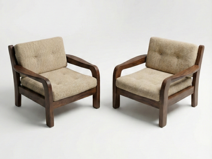 Mid Century Danish Backwood sculpture lounge three seater sofa settee original wool