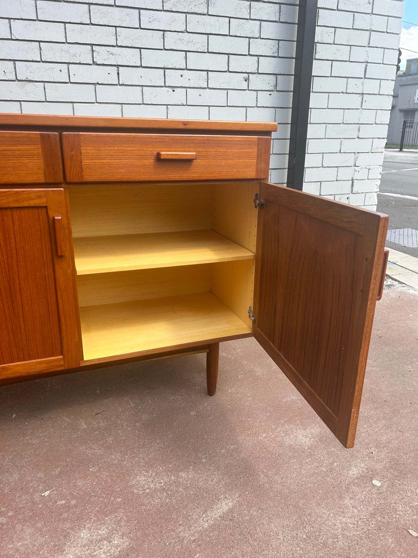 Parker Mid Century two door sideboard cabinet buffet