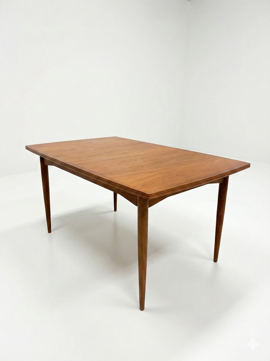 Mid Century Parker Model No 83 RARE teak rectangle table with butterfly extension 1970s retro