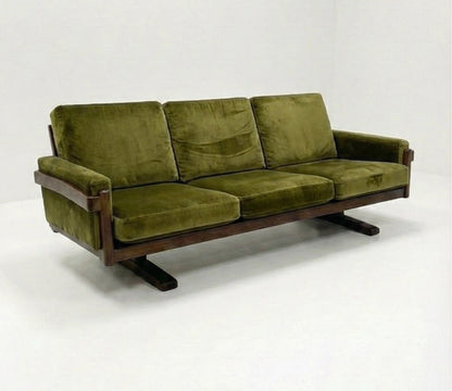 Danish Deluxe Mareka three seater teak lounge sofa - Custom Order Upholstery