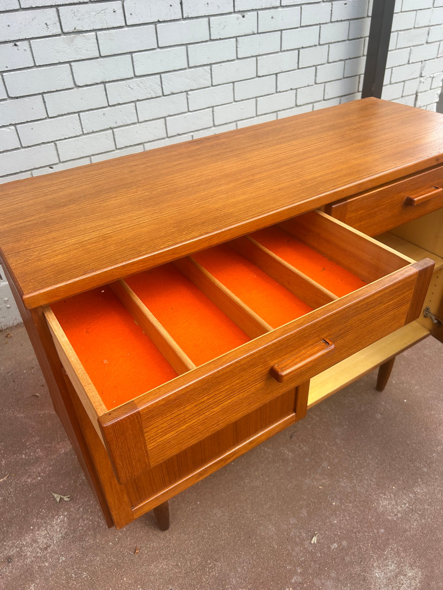 Parker Mid Century two door sideboard cabinet buffet
