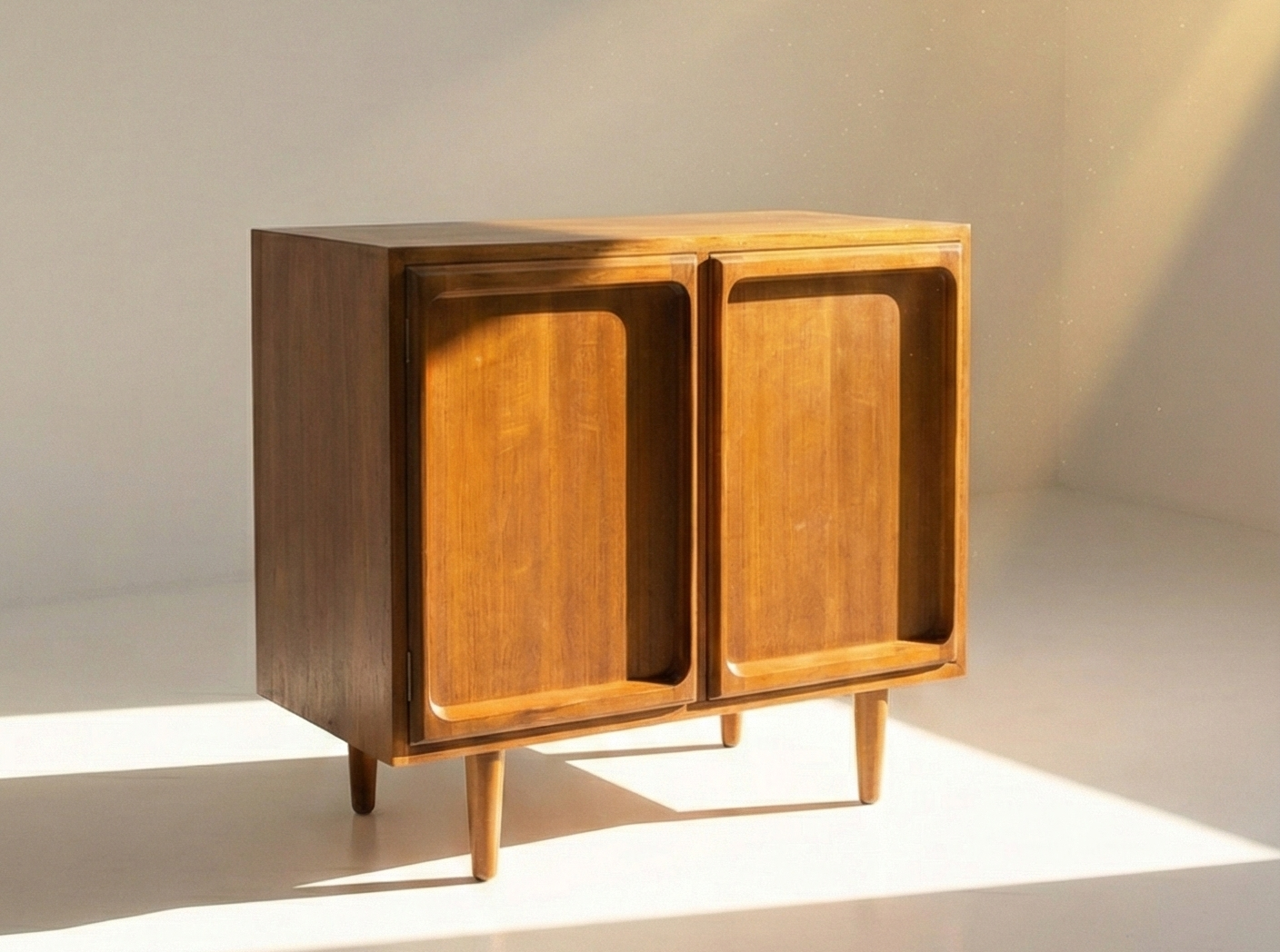 Mid Century Chiswell sideboard Lp cabinet teak deep profile cabinet storage unit