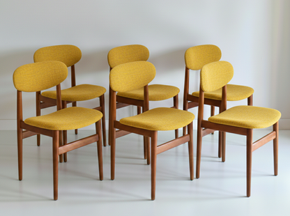 Mid Century Elite Bean Chairs set of SIX Tasmanian Ash CUSTOM UPHOLSTERY