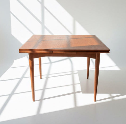 Mid Century Parker nordic square table with extension