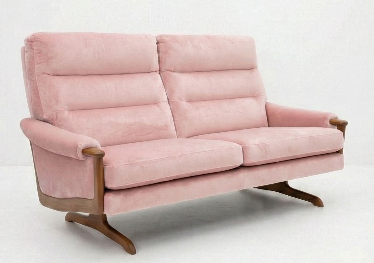 Mid Century Chiswell two seater lounge sofa retro vintage Custom Order