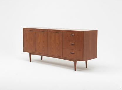 Mid Century Chiswell Iconic Wave sideboard teak storage cabinet retro mcm 1960s
