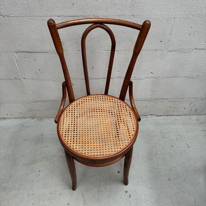 Mid Century Bentwood rattan and timber chair