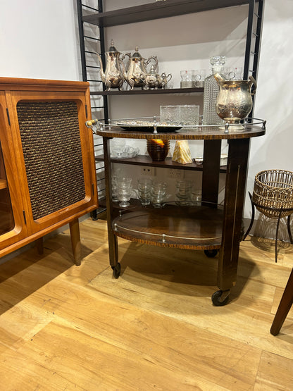Vintage art deco drink trolley bar cart