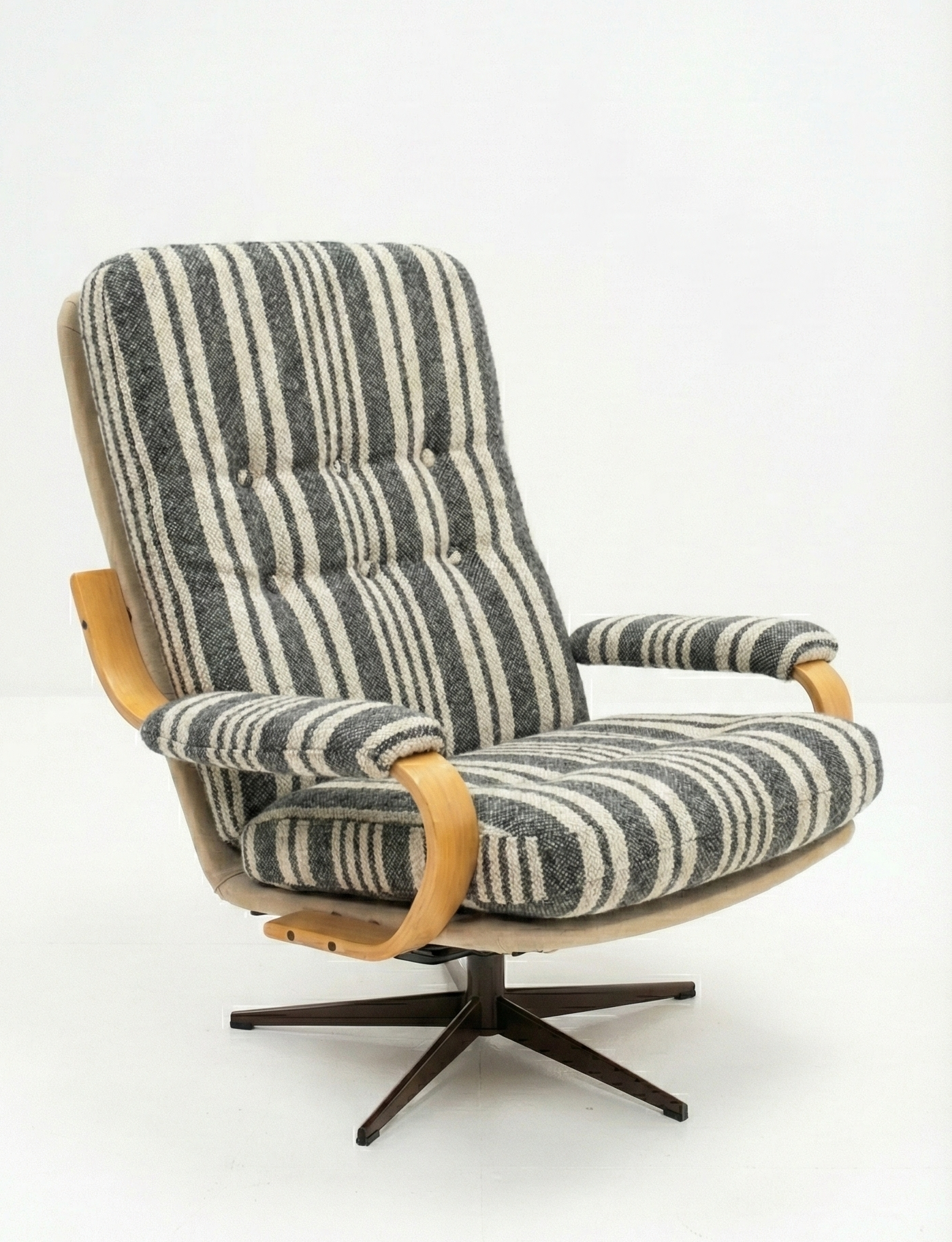 Mid Century Danish Mobler Bentwood swivel armchair Custom Order