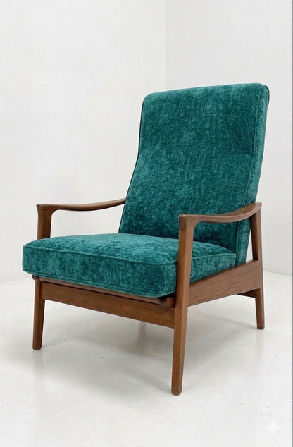 Mid Century Parker recliner teak Blackwood retro mcm armchair seating lounge 1960s