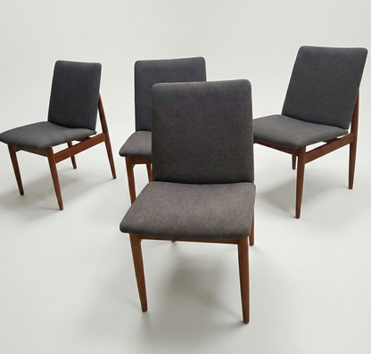 Mid Century Parker Model No 118 Nordic Slab back chair seat dining