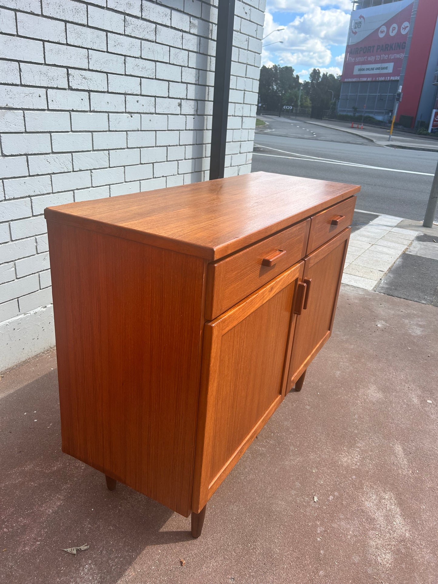 Parker Mid Century two door sideboard cabinet buffet