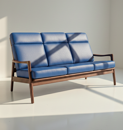 Mid Century Fler lounge teak Blackwood three seater sofa retro finish Custom Order 3-4 week lead time