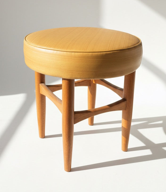 G Plan Mid Century Vintage teak stool by Kofod Larsen 1960 seat chair