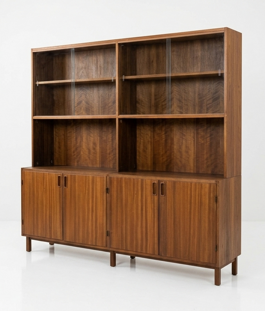Atel storage shelf cabinet sideboard walnut Australia 1970s