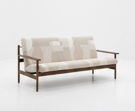 Danish Mid Century lounge with new upholstery in Sante Fe Italian fabric