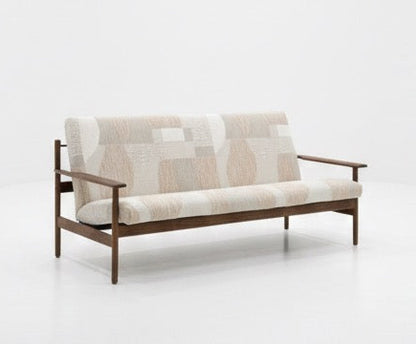 Danish Mid Century lounge with new upholstery in Sante Fe Italian fabric