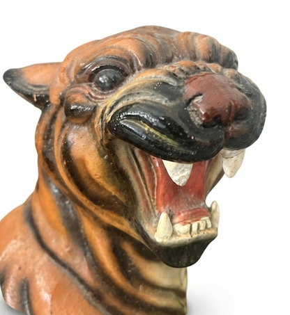 Mid-Century Big Cat Ceramic Decor