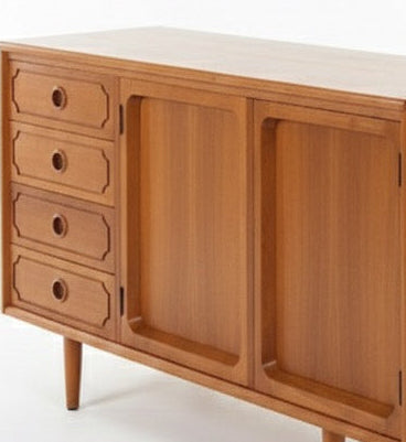 Mid Century Chiswell sideboard L P Cabinet storage golden teak retro furniture
