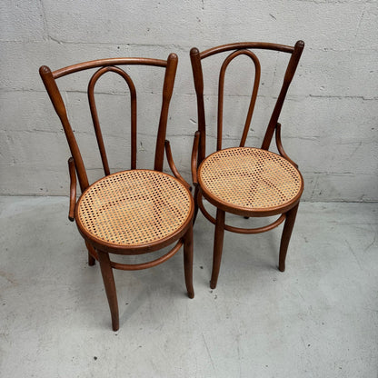 Mid Century Bentwood rattan and timber chair