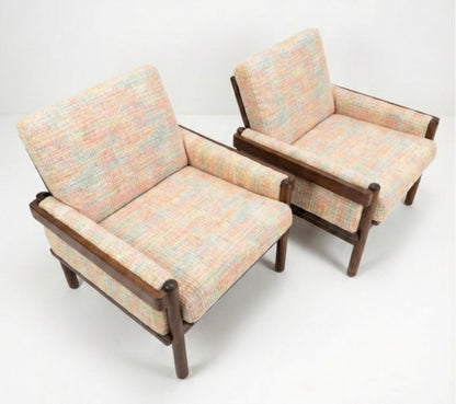 Danish Deluxe Rifka armchair seat Custom order with new upholstery fabric