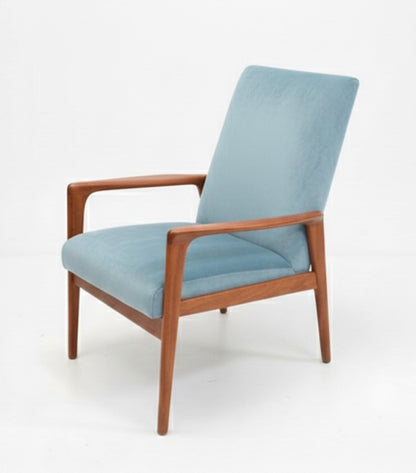 Mid Century Fler Armchair E71 teak chair Fred Lowen Custom Upholstery 3-4 week lead time