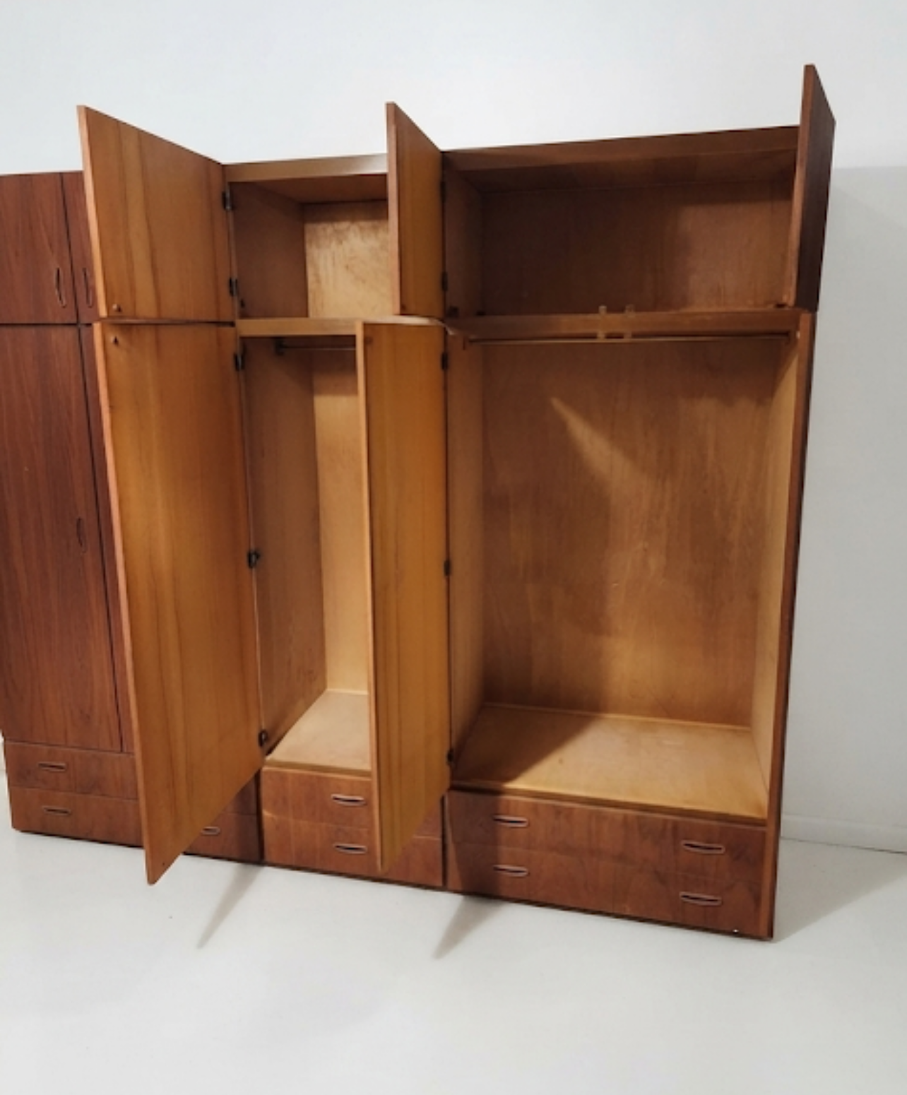 Berryman wardrobe teak nordic storage draws