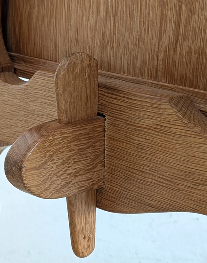 Mid Century Danish Henning  Kjærnulf oak desk retro vintage storage